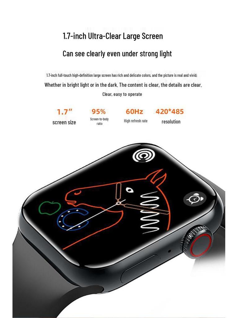 2025 iWatch S10: Умные часы с Bluetooth, NFC, Dynamic Island и функциями полнофункциональных звонков.