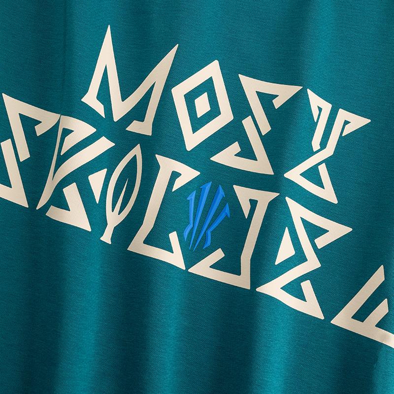 Anta Футболка унисекс из серии Kyrie Irving Ice Feel, повседневная, простая, с круглым вырезом, свободная, с коротким рукавом, темно-бамбуково-зеленая 172521103-3