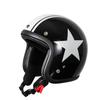 Bike Parts Center Helmet Small Jet Type C Free Size Than Black/White (Less 57~60cm)