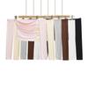 Американский пикантный топ с одним плечом, длинным рукавом, плиссированный, укороченный - Женский весенне-осенний сексуальный базовый слой