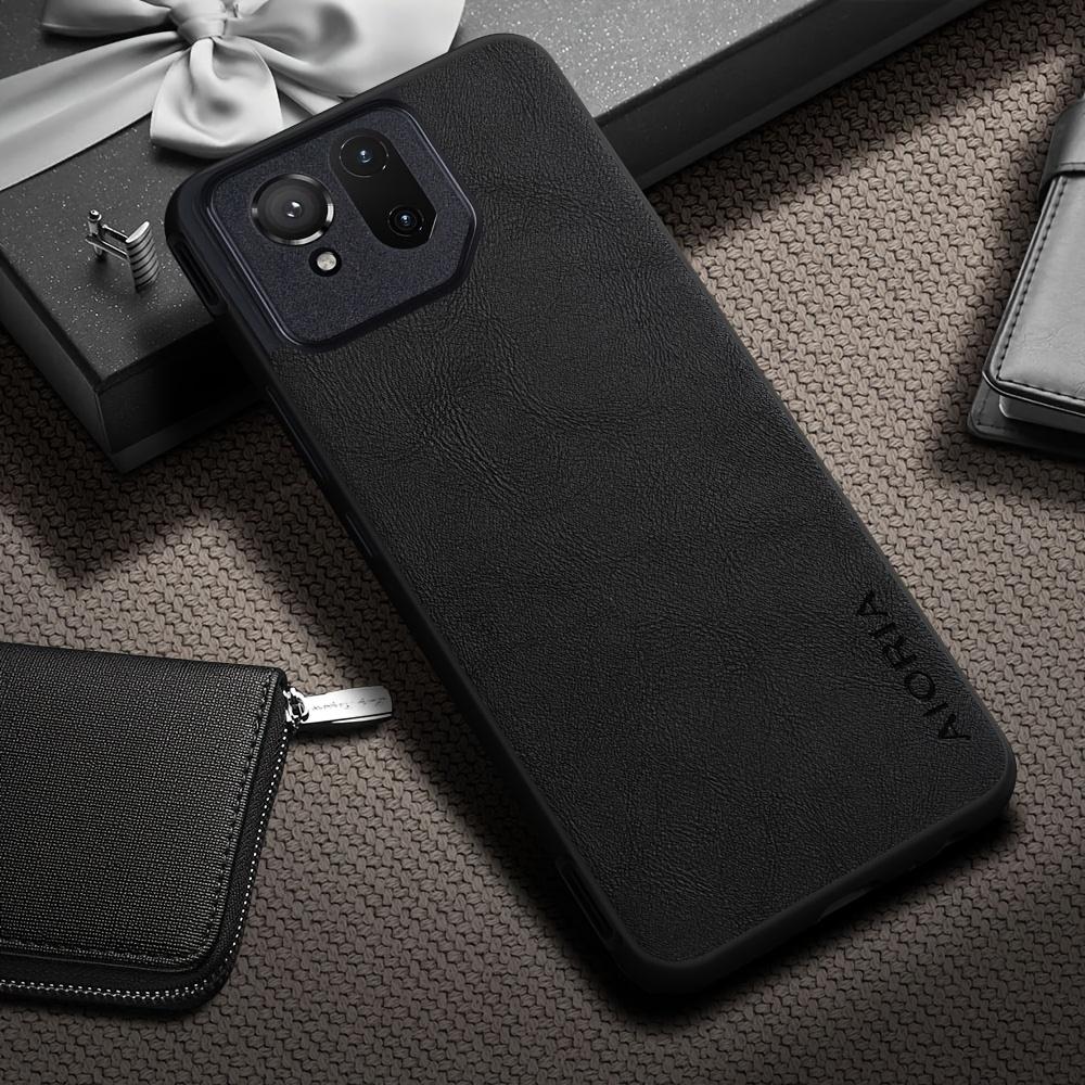 Phone Case: Luxury Retro Synthetic Leather Phone Case for Asus ROG Phone 9 8 7 6 Pro Matte Soft Bumper Hard Back Cover Fashion Protective Case