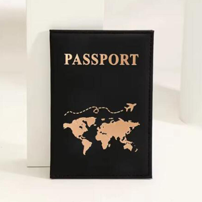 PU Leather Passport Cover - RFID Blocking Holder with Flight Ticket Slot Secure Travel Document Organizer for International Trips