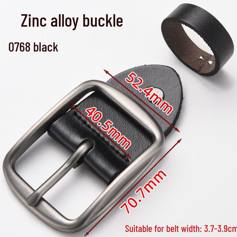 Men's Genuine Leather Pin Buckle Waistband Accessory