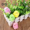 36 Pcs Easter Fur Chicks Mini Simulation Plush Chicks Small Colorful Fluffy Chicken Easter Basket Stuffer for Spring Home Garden Decor
