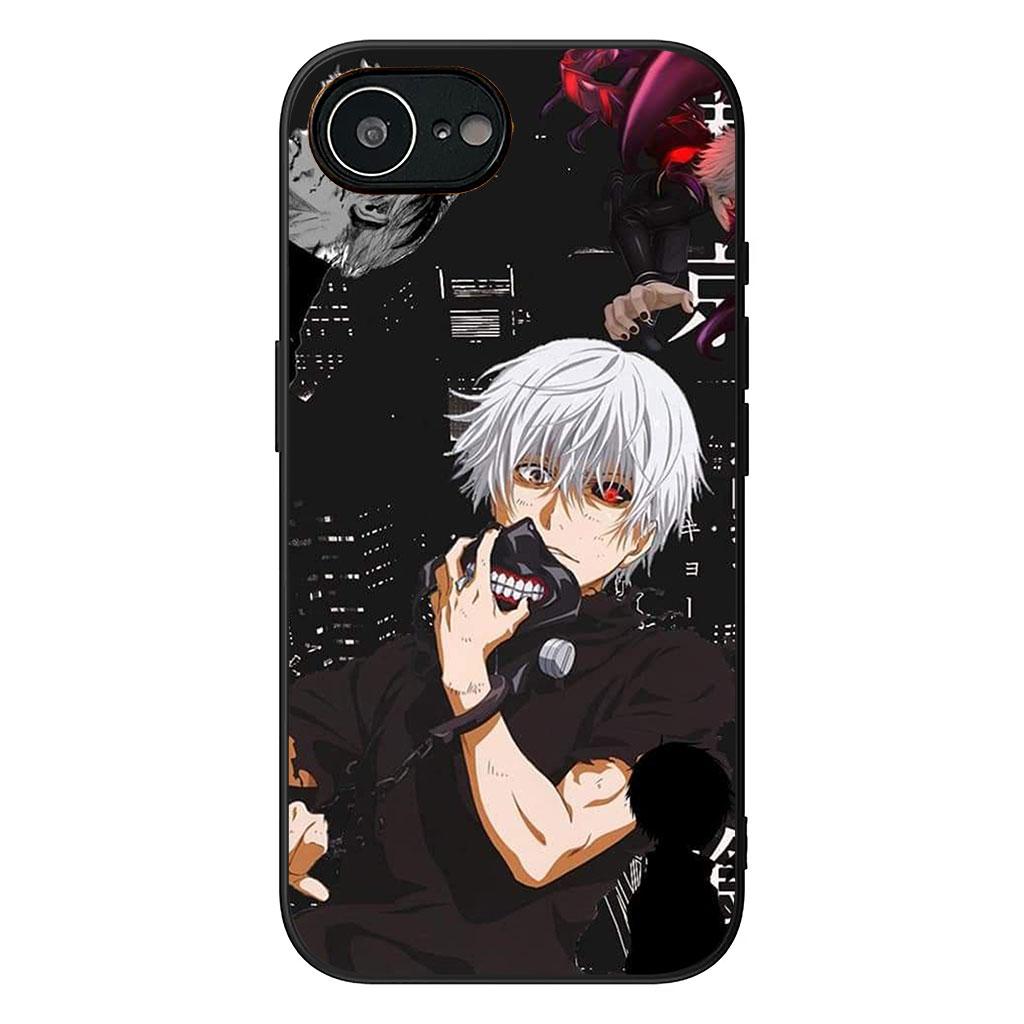 Cover for Apple iPhone 16 15 14 11 Pro Max 7 8 Plus + SE2 SE3 SE 2022 2020 Casing Phone Case Tokyo Cartoon Ken Kaneki Ghoul