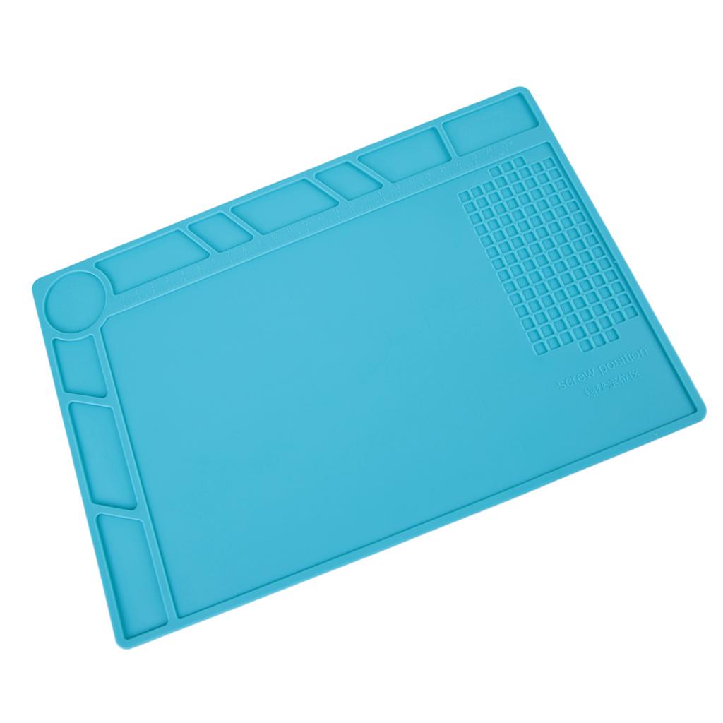 Soldering Station 500 Degrees C Heat Resistant Pad Phone Watch Repair NOn Slip Silicone Mat