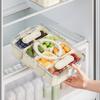 Fresh Box Outdoor Camping Spring Outing Picnic Mobile Refrigerator Food Partition Storage Box Portable Fruit Bento Box