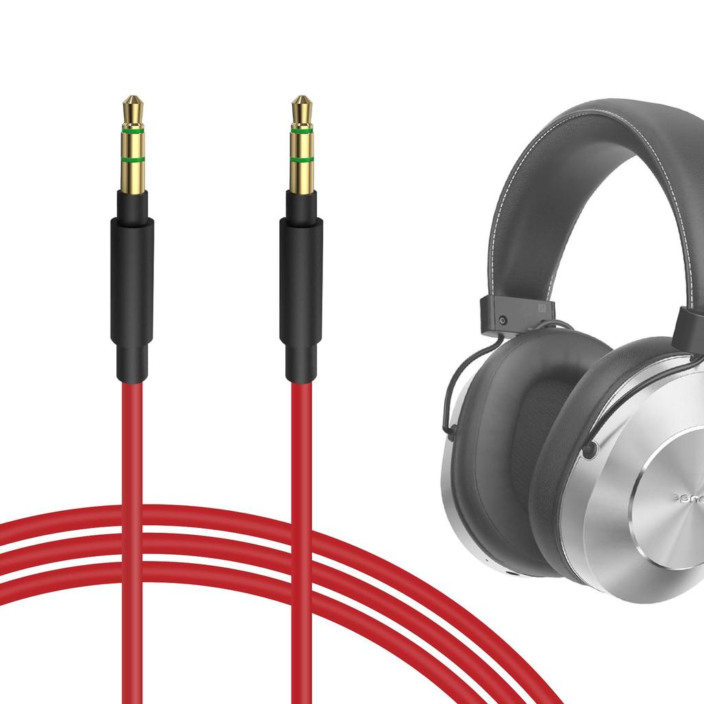 Geekria Compatible Audio Cable for Audio-Technica ATH-MSR7, ATH-SR5, ATH-AR3BT, ATH-M20xBT, ATH-M50xBT2, and Pioneer SEMS7BT Headphones, 1.2m, 3.5mm