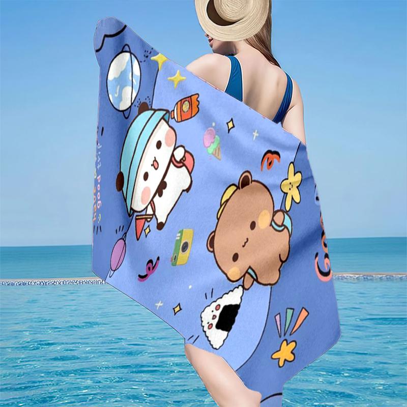 Bobo Dudu In Love Beach Towel, Super Soft Microfiber, Gift for Her/Him, Birthday, for Pool, Beach, Travel, Home Decor Fan gifts
