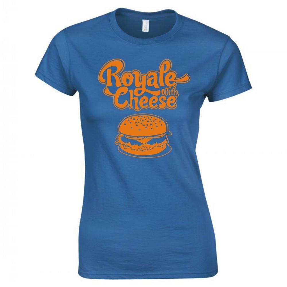 Inspired By Pulp Fiction Royale With Cheese Ladies Skinny Fit Tshirt