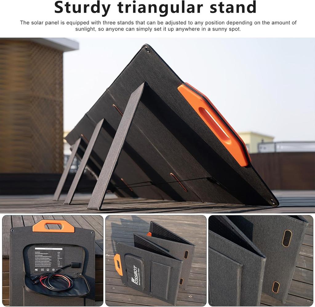 FOSSiBOT Portable 2400W(Peak 4800W) Power Station with UPS Function, 2048Wh Solar Generator Power Generator Power Bank Charger with 200W Solar Panel