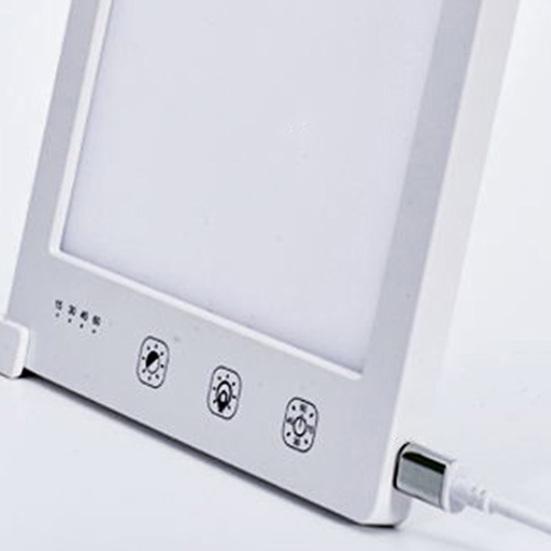 Светотерапевтическая лампа Yousheng LED Регулируемая яркость Цветовая температура Без УФ Полный спектр Лампа для терапии с имитацией восхода солнца Дом Офис Стол Прикроватная