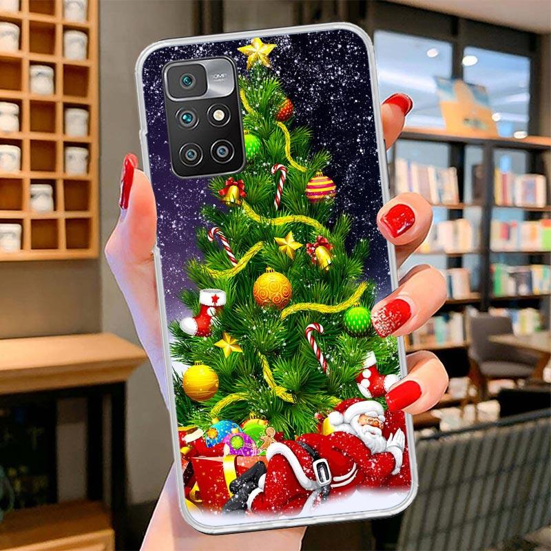 Christmas Santa Claus Present Cover Phone Case For Xiaomi Poco F7 Ultra X7 X6 X5 Pro M7 Redmi 15C 15 13C 13 12C 12 10C 10 9A 9C