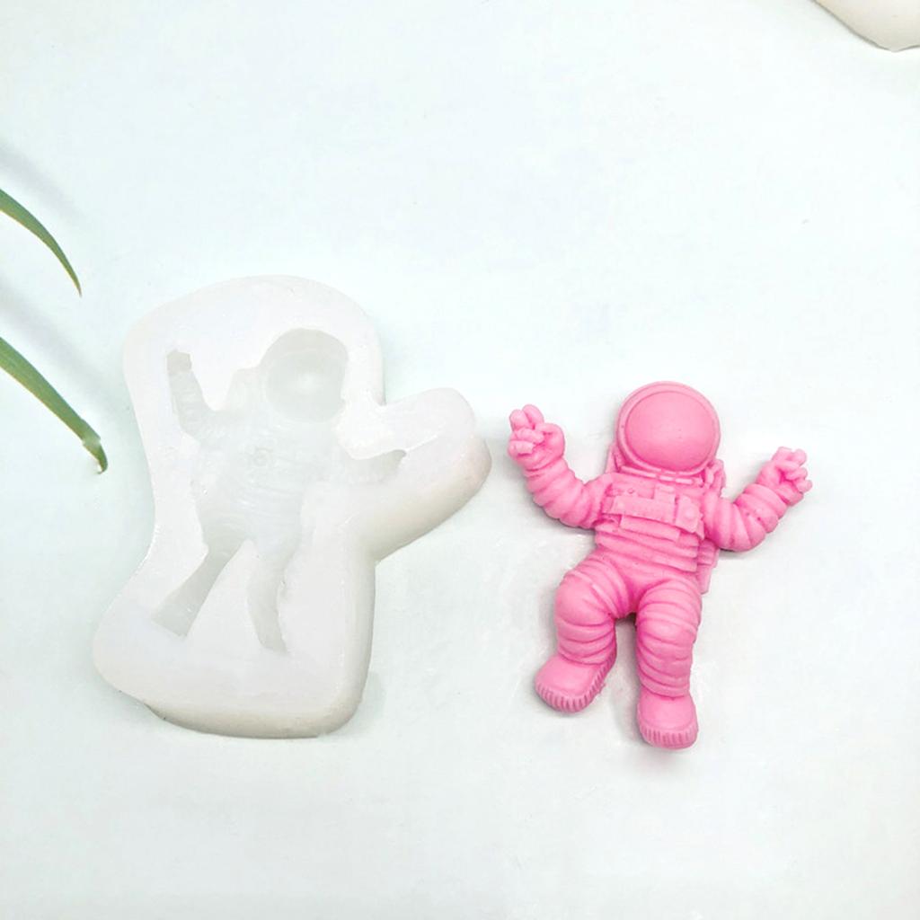 3D астронавт космический корабль свеча декоративный орнамент силиконовая форма подходит для эпоксидной смолы DIY ремесла ювелирные изделия изготовление домашнего декора