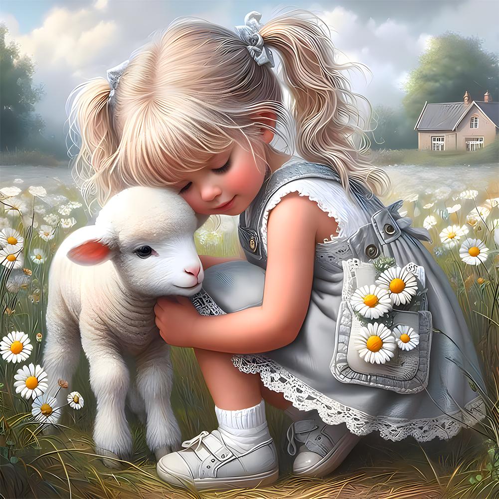 5D DIY Girl Series Diamond Painting Decor Full Round Drill Diamond Painting Girl Kit Home Decor Art Craft