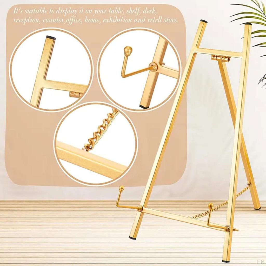 Art Display Easel for Wedding Signs, Stable Metal Structure