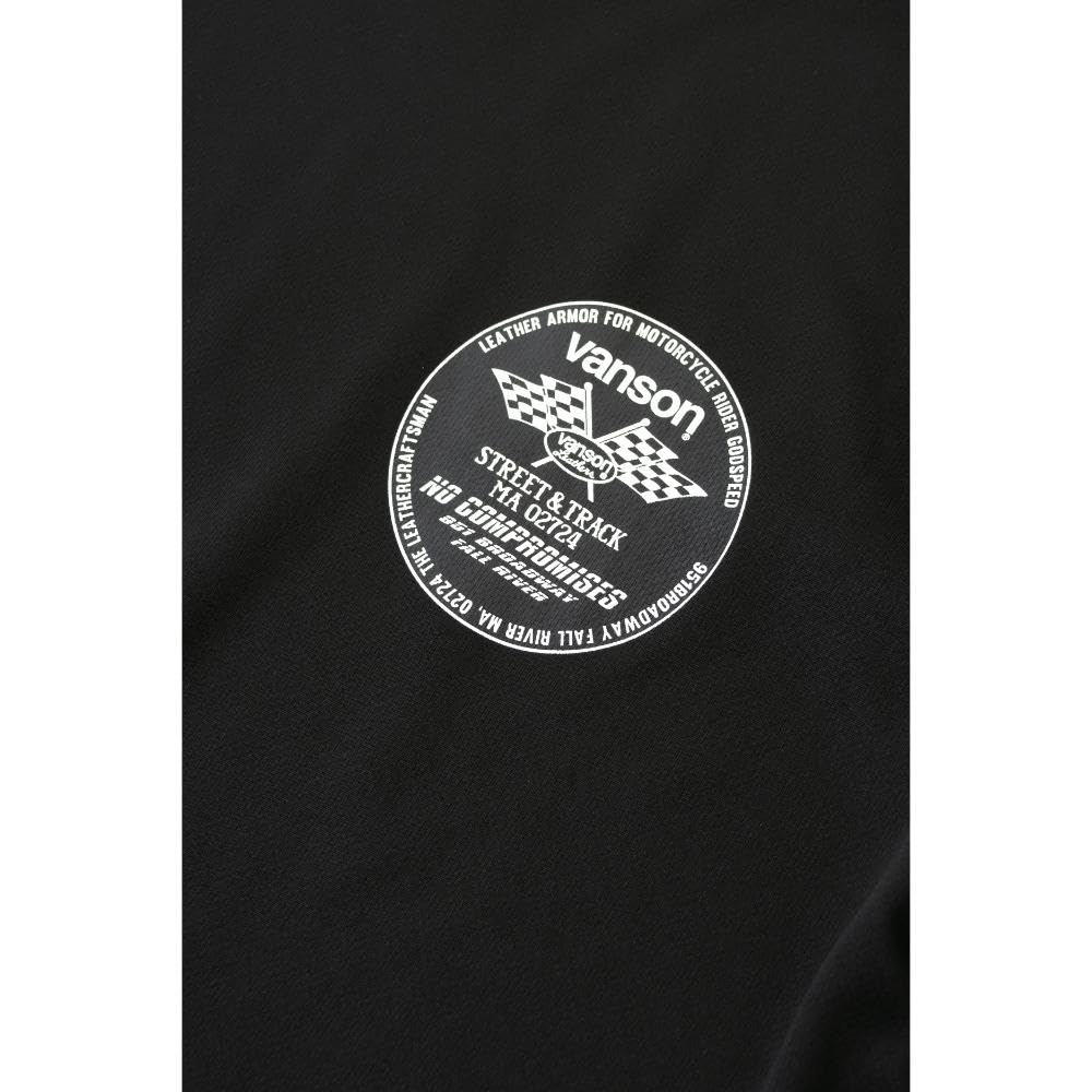 Vanson VSE25806S Men's Moisture-Wicking, Quick-Drying Mesh T-Shirt (2XL, Black/White)