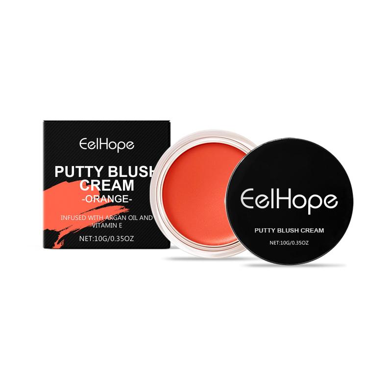 Orange Matte Face Blush Moisturize Natural Smooth Rouge Powder Nourishing Waterproof High Pigment Facial Cheek Makeup Cosmetics