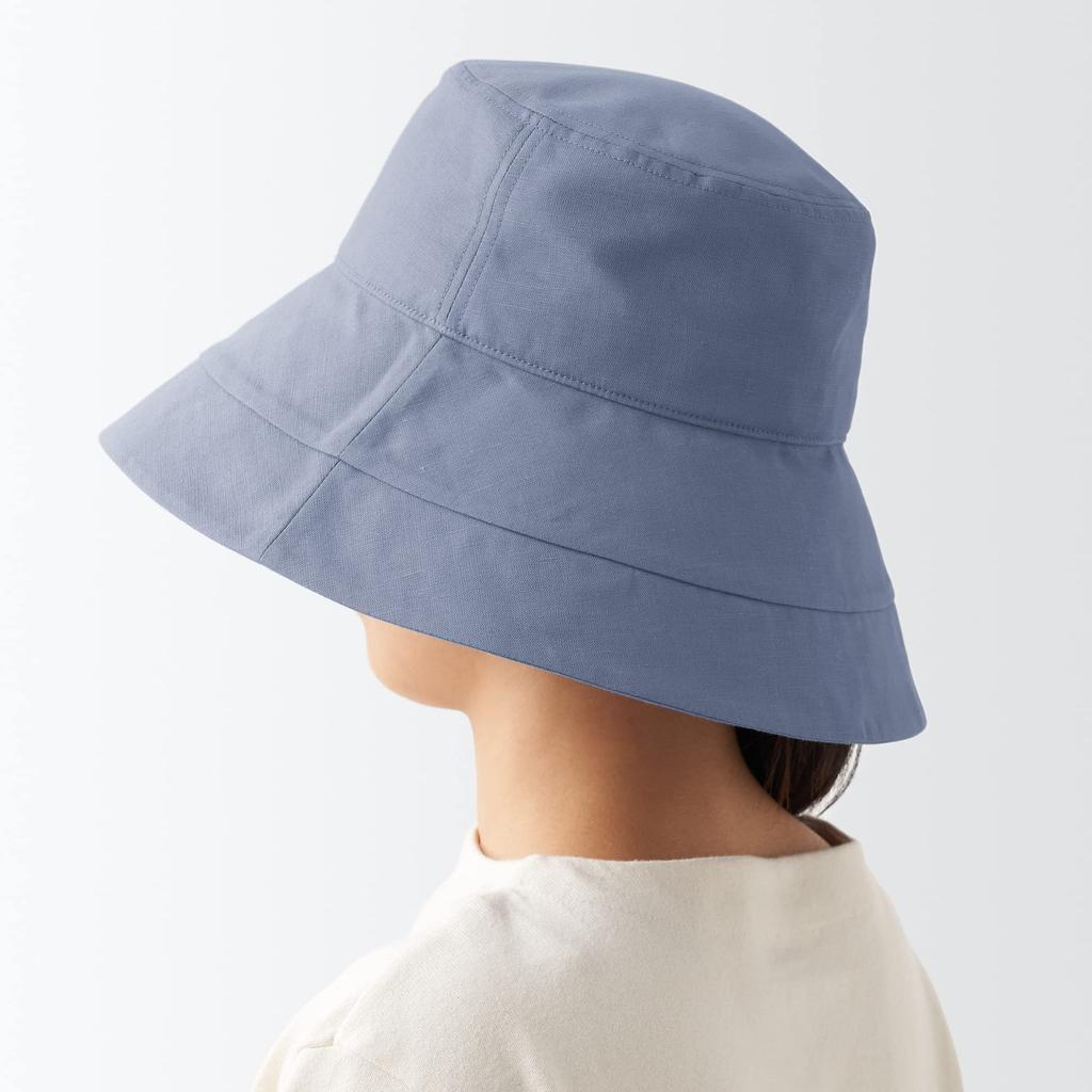 MUJI UV Protection Lyocell Linen Мойва DBA36A3S Дымчато-голубой 55-57.5 см