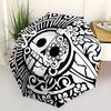 1pc Day of the Dead, Skull Automatic Open/Close Umbrella, Portable Folding Umbrella for Travel, Themed Events, It is suitable as a gift for various fe