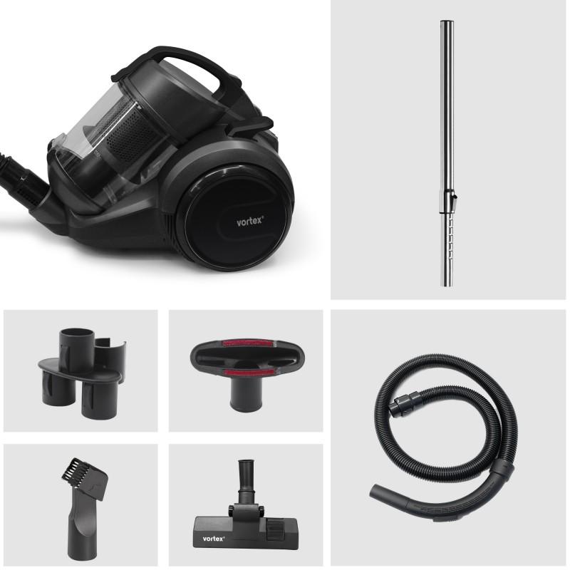 Vortex - Ziii - Noir - Aspirateur Sans Sac 3l - 700w - Technologie Cyclonique