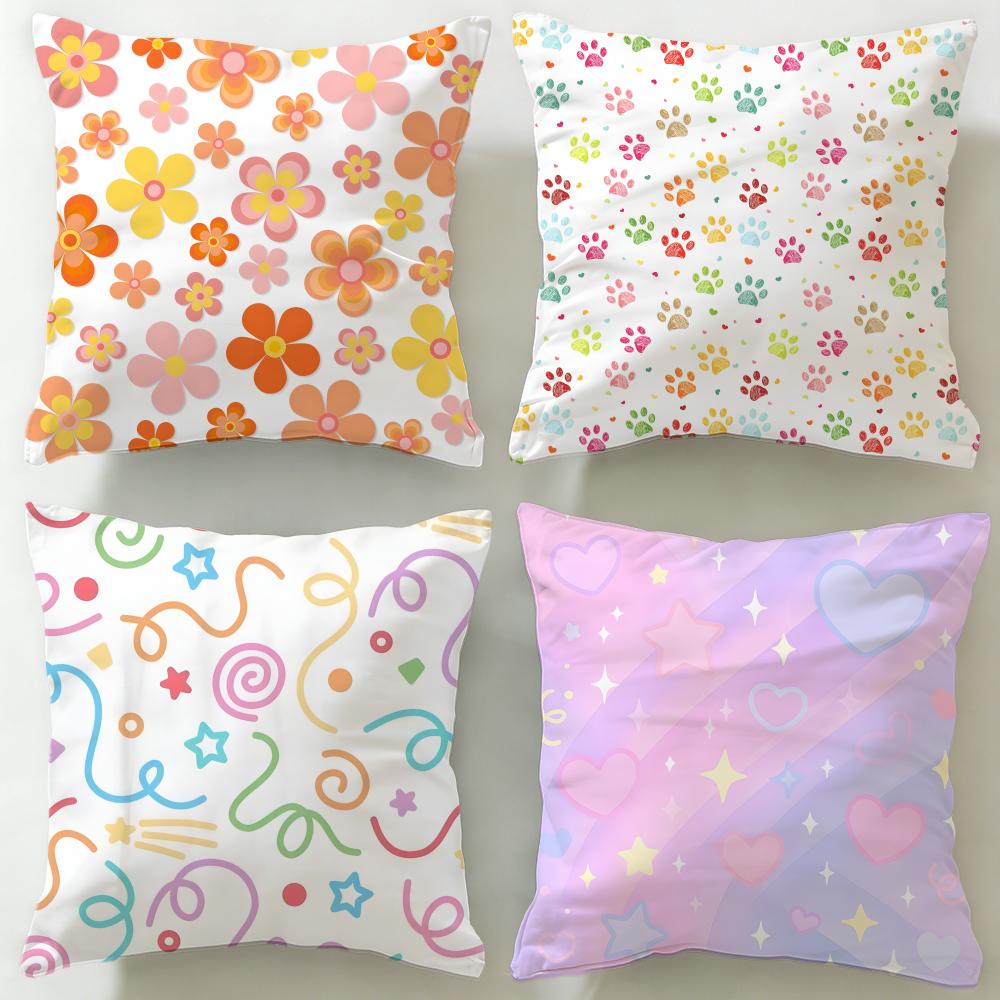 Starry Sky Texture Cushion Cover Soft EasyWash Pillow Case Versatile for Couch Bed Travel and Office
