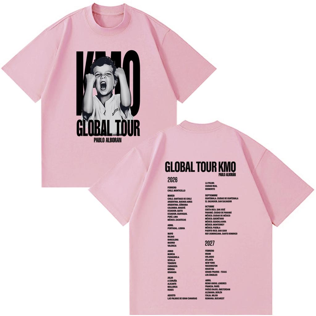 Singer Pablo Alborn Kmo Global Album Tour 2026 Print T Shirt Unisex Unisex Vintage Hiphop Tshirts Summer Cotton Casual Tshirts