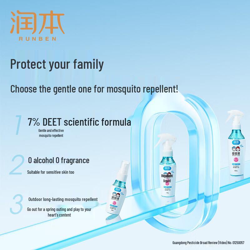 Runben Youth Facial Cleansing Foam & Mosquito Repellent Set