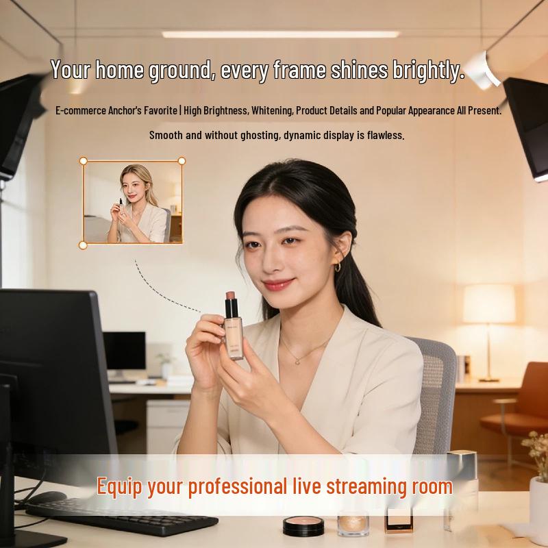UHD 4K AI Live Streaming Camera with Dual Mics & Remote Control for Vertical Screens