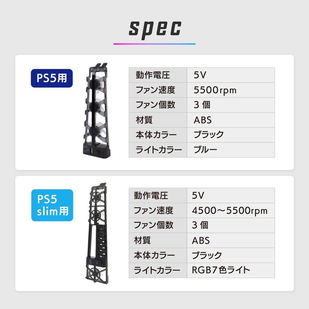 Вентилятор для PS5 PS5 Slim Специальная подсветка с USB-портом Совместим с обеими версиями Быстрое охлаждение Рассеивание тепла Теплоотвод