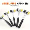 1pc Rubber Hammer, Equipped with Wood Ring Mandrel Sizer for Repair and Adjustment, Rubber Installation Hammer, Percussion Hamm
