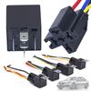 Power Switch With Harness Relay Socket 12V 24V 40A Automotive Relay 4Pin 5Pin 4P 5P Car Relay
