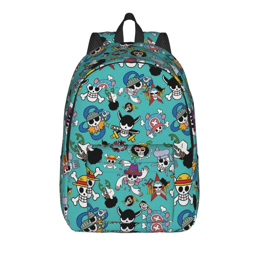 Японский Аниме Рюкзак для Мужчин Женщин Школы Работы Daypack One PiecePieces Япония Манга Колледжа Холщовые Сумки с Карманом