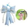 Bows Keychains for Women Cute Bowknot Beaded Keyring Charm Aesthetic Phone Chain Accessories Key Chain for Car Key