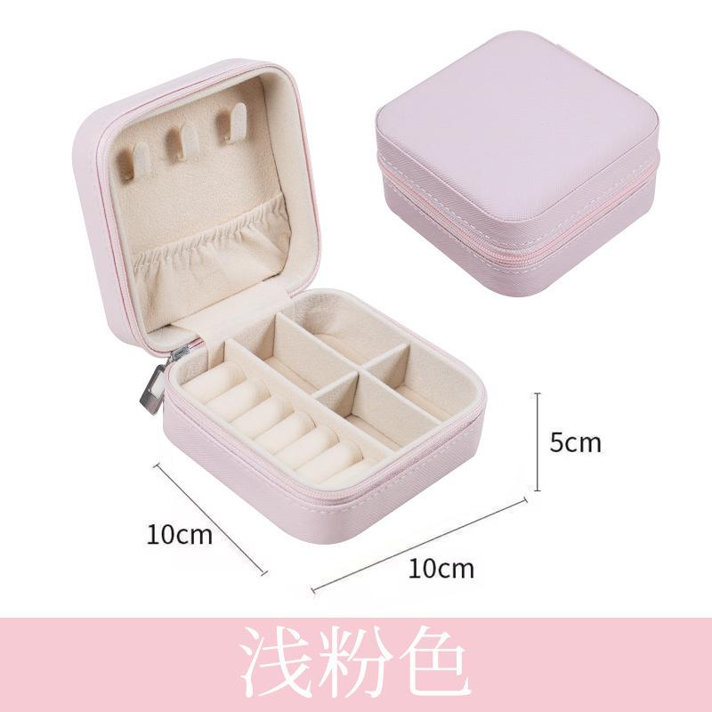 Stylish Jewelry Box Earrings Necklace Velvet Box Jewelry Jewelry Display Box Portable Travel Storage Box