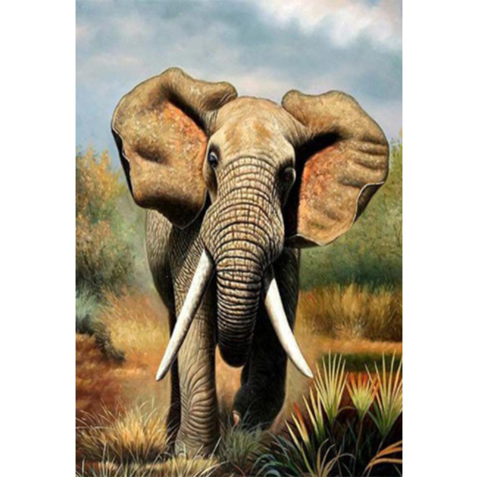 5D DIY алмазная живопись животное слон горный хрусталь картина полная алмазная вышивка мозаика ручной работы подарок украшение мебели