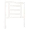 Headboard White 81 x 4 x 100 cm Solid Pine Wood