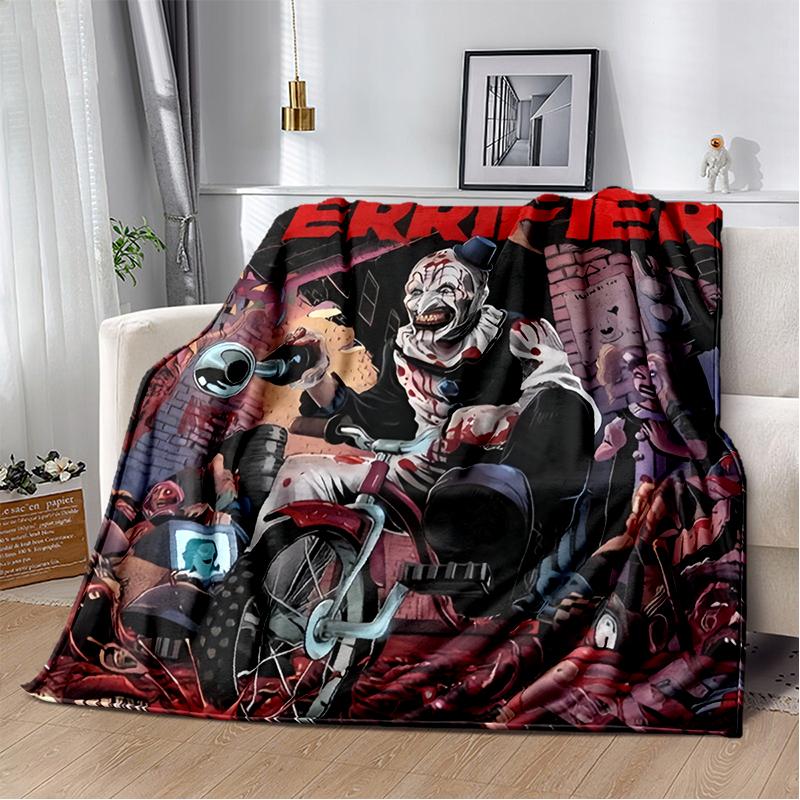29 Style Terrifier Horror Movie Halloween Gift Soft Plush Blanket,Flannel Throw Blanket for Living Room Bedroom Bed Sofa Cover