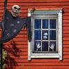Хэллоуин Страшный Оконный Покров Ужас Женщина Призрак Оконный Покров Занавес Внутренней Уличной Вечеринки Дом С Привидениями Окно Дверь Украшения Плакат