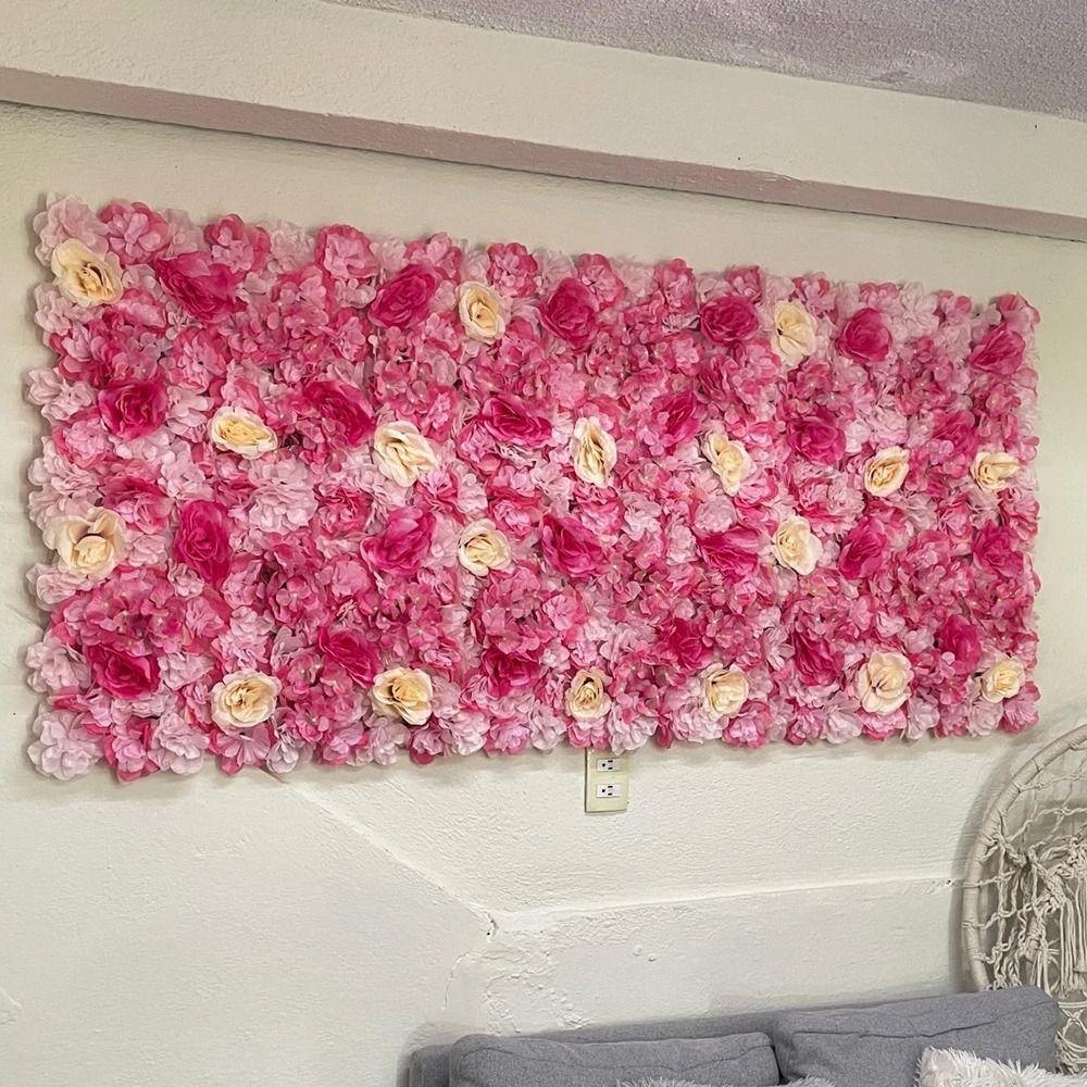 Realistic Wedding Wall Backdrop Handmade Rose Wedding Background Wedding Decoration