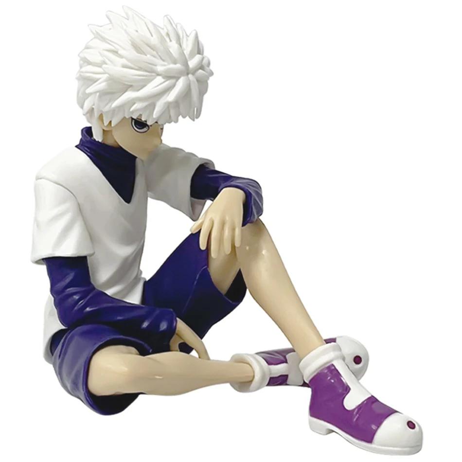 Аниме Pg Hunter×hunter Гон Фрикс Киллуа Золдик Статуэтка Сидящая Фигурка ПВХ Модель Коллекция Настольное Украшение для Автомобиля Игрушка для Взрослых