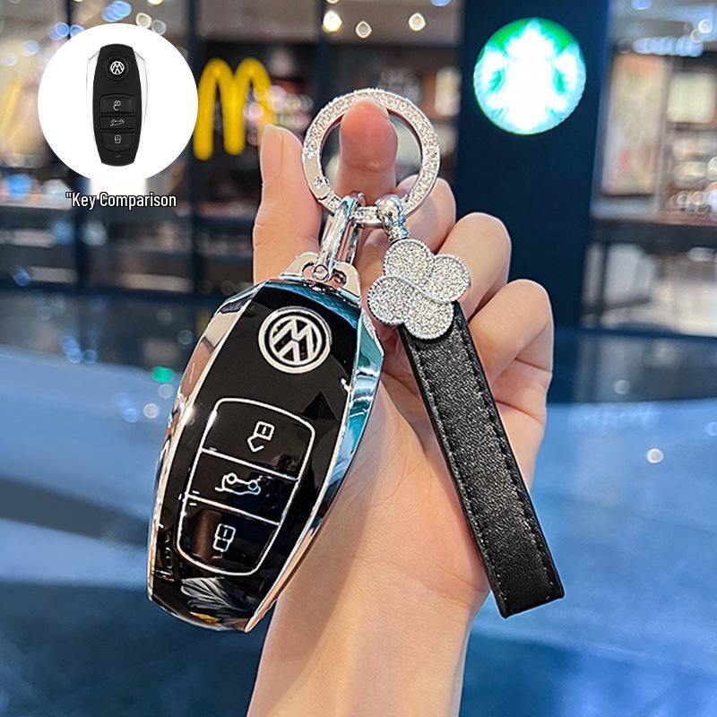 Чехол для ключа для Volkswagen Touareg 2021 года - Подходит для импортных моделей 2017-2021 годов