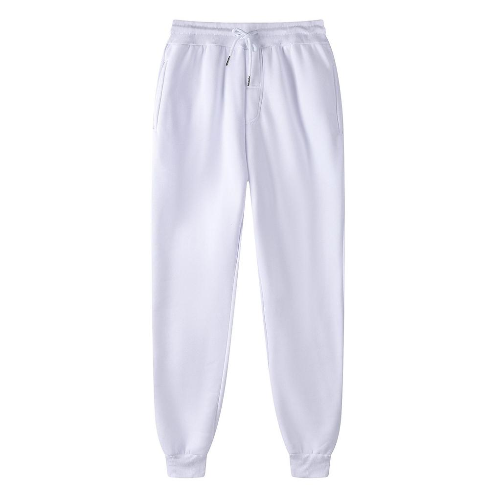 14 Colors Men's Casual Mid-Waist Solid Color Trousers: Youthful European/American Style Sweatpants
