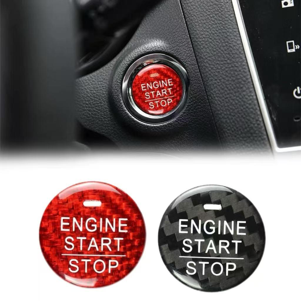 Наклейка на кнопку Start/Stop из настоящей карбоновой fibers для BMW, Mercedes-Benz, Volkswagen, Toyota, Nissan, Honda, Suzuki