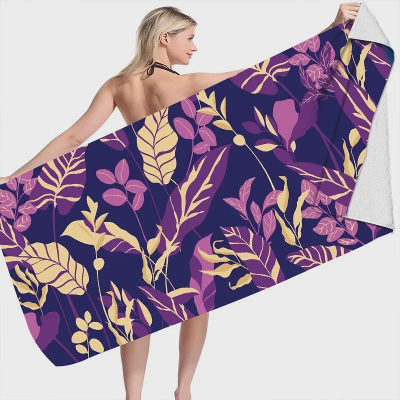 Customizable Quick-Dry Double-Sided Velvet Beach and Bath Towel