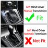 For VW Manual Golf 7 7.5 Golf R Left Driving Gear Shift Knob Lever Gear Stick Frame Bracket Circle Shift Knob