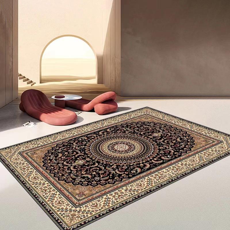 Fashionable European Retro Persian Carpets, Living Room and Bedroom Skin Friendly Carpets, Ethnic Style Decorative Carpets