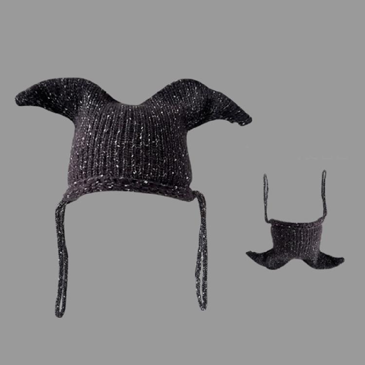 Забавные вязаные шапки-бини, оригинальные клоунские шапки для женщин, девушек, зимний повседневный головной убор