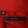 Gucci Сделано в Италии Короткий рукав Эластичная рубашка 42 Красный Мужская Б/у