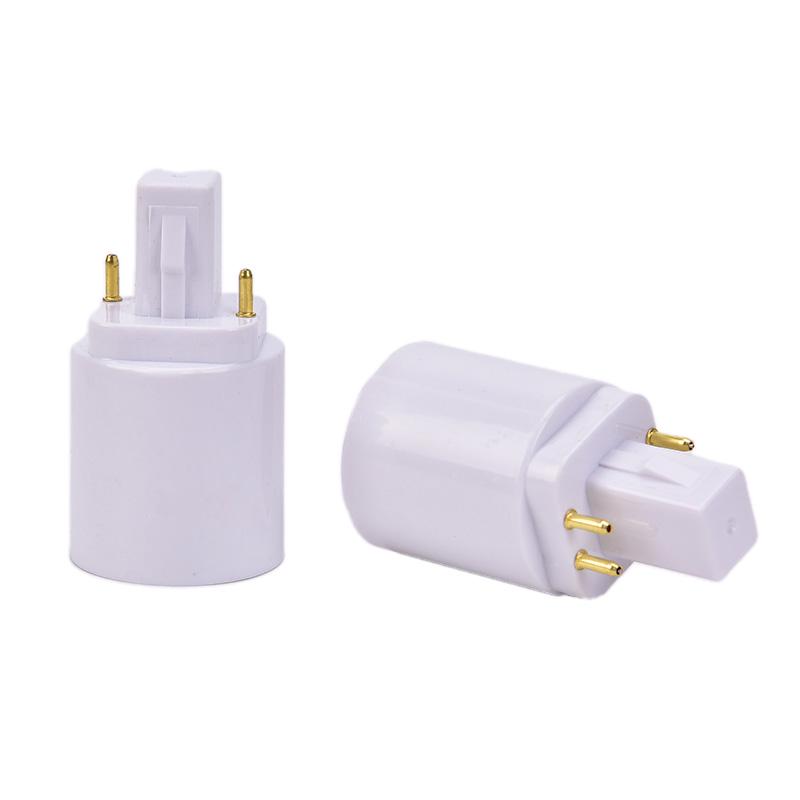 Переходники с цоколя G24 на E27 для лампочек, цоколь для лампочек, конвертер для галогенных ламп